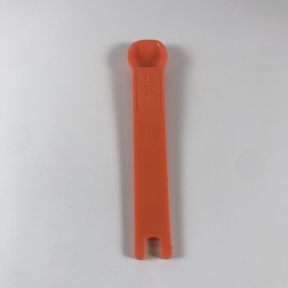 Tupperware Measuring Spoon Replacement 1/4 Tsp Orange #1267-1 Vintage - Picture 1 of 6